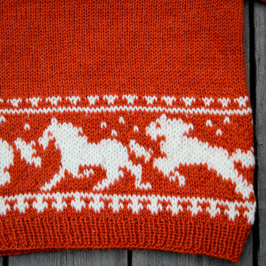 Wild horses’ sweater